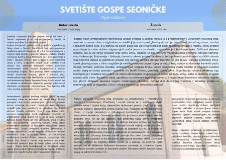Read more: Župni ured Seonica, izvješće o završetku I faze radova na crkvi, zvoniku i crkvenom dvorištu